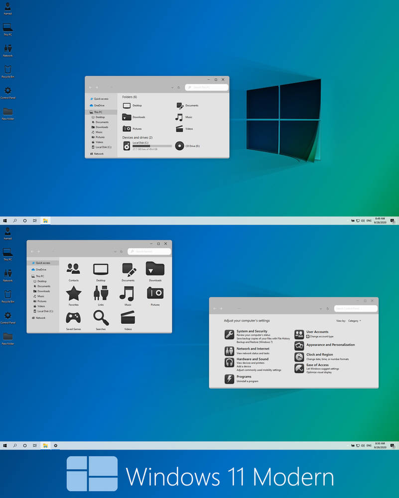 Windows 11 Modern Theme For Windows 10 By Protheme On Deviantart