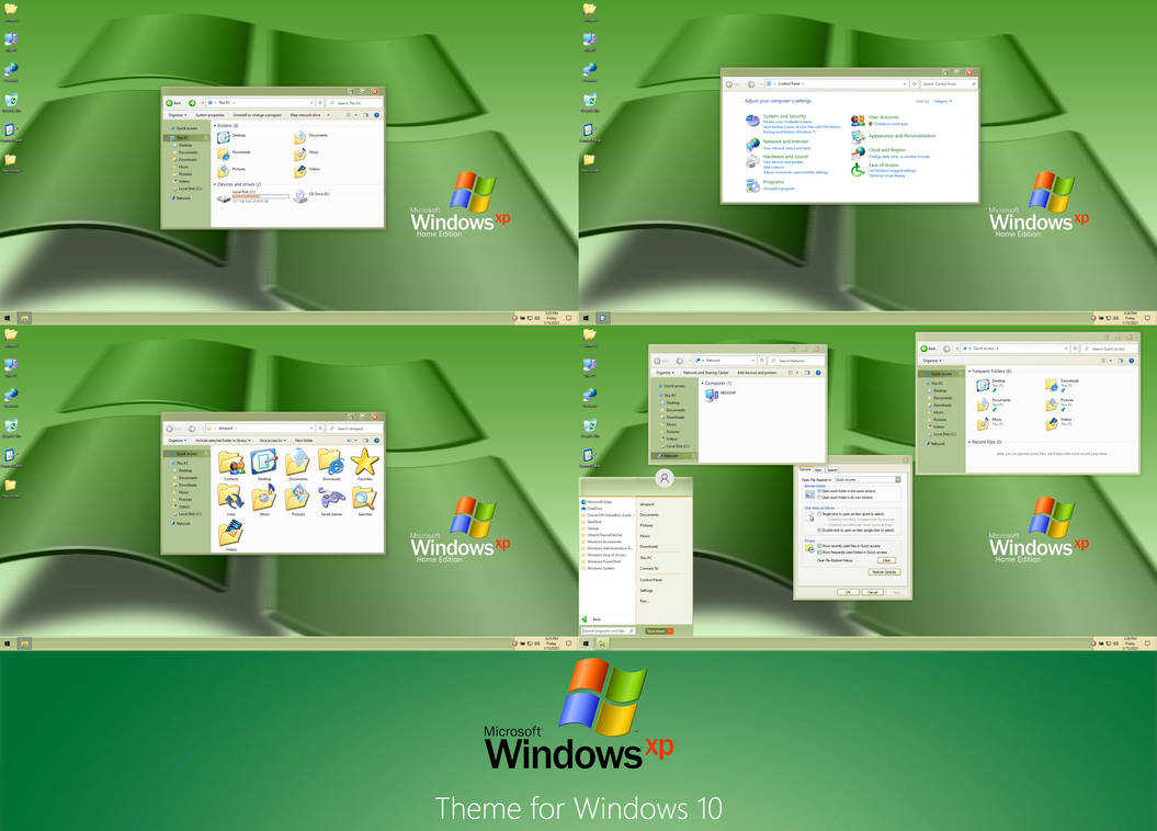 Windows Xp Green Theme For Windows 10 By Protheme On Deviantart