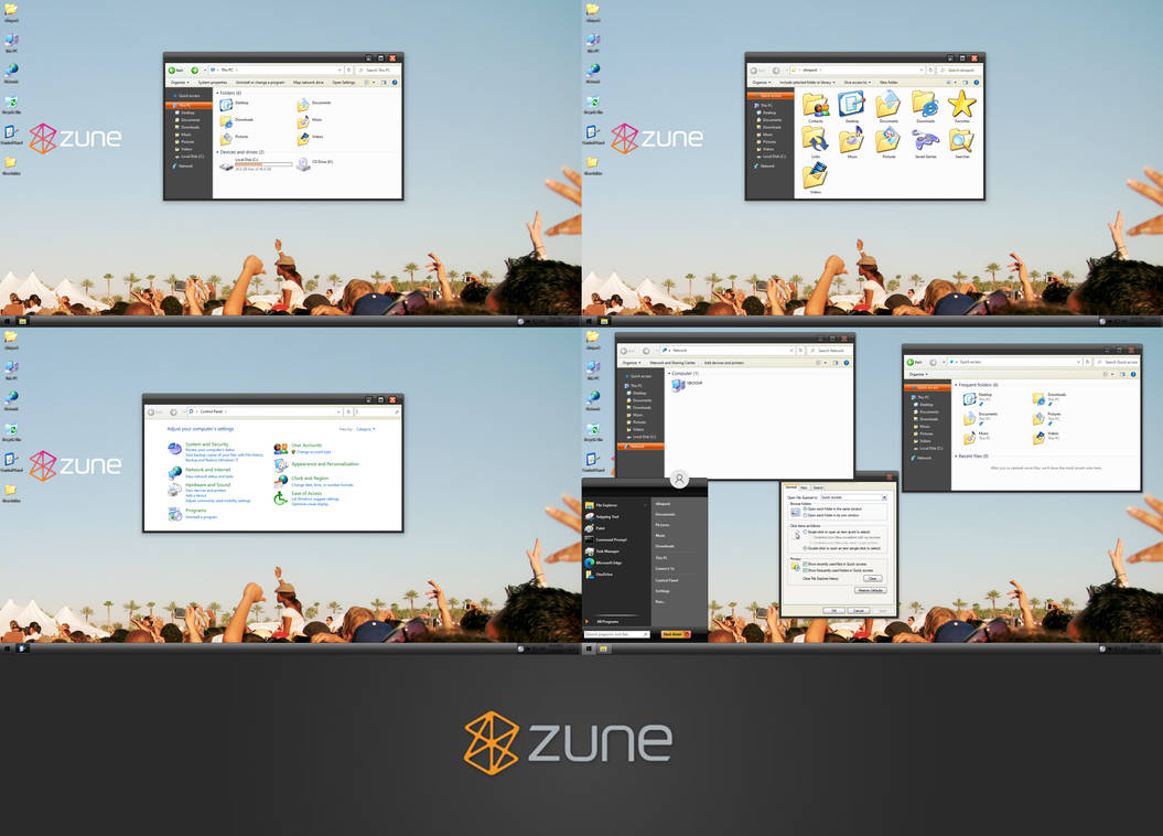 Windows Xp Zune Theme For Windows 10 By Protheme On Deviantart
