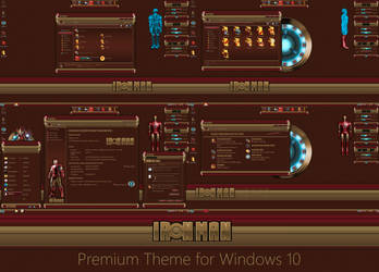 Iron Man Permium Theme for Windows 10 by protheme