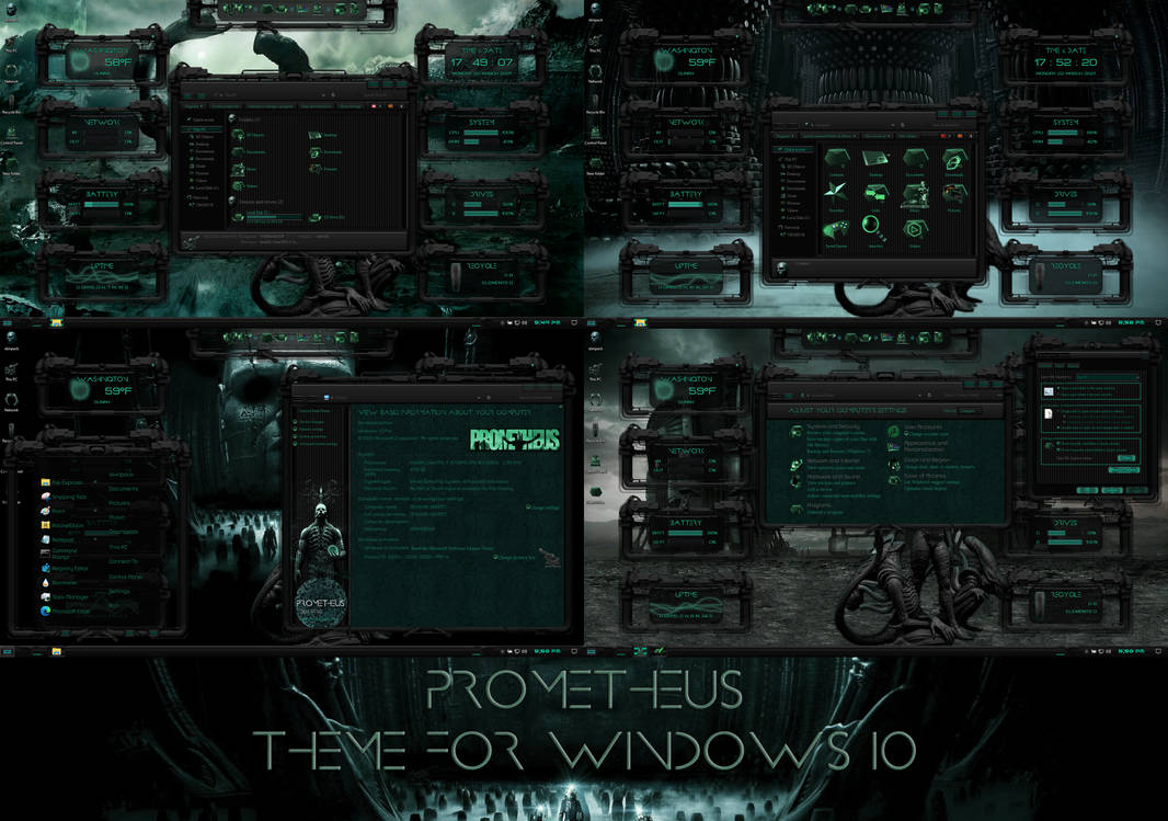 PROMETHEUS Permium Theme for Windows 10 by protheme on DeviantArt