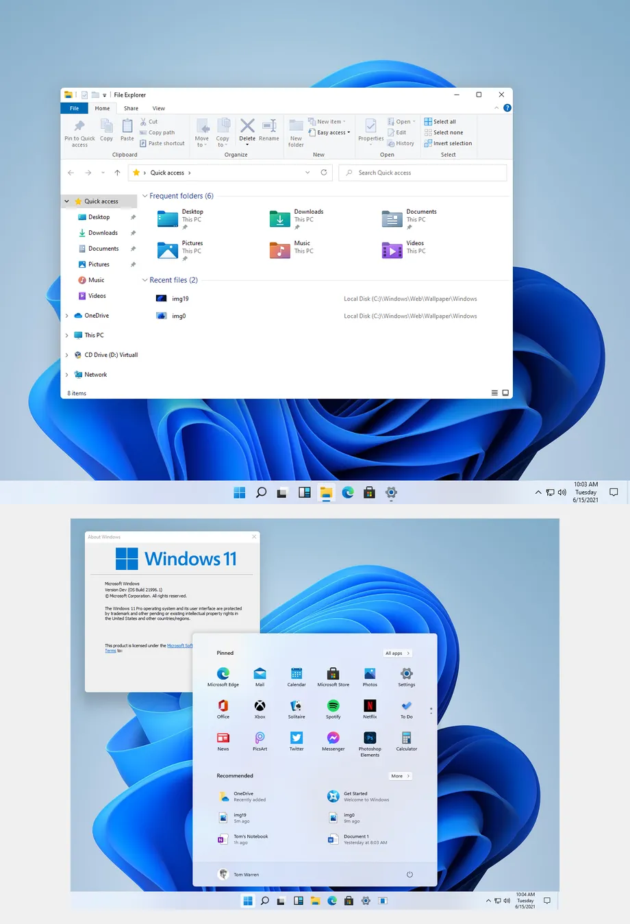 new windows 11 file explorer and start menu by protheme on DeviantArt