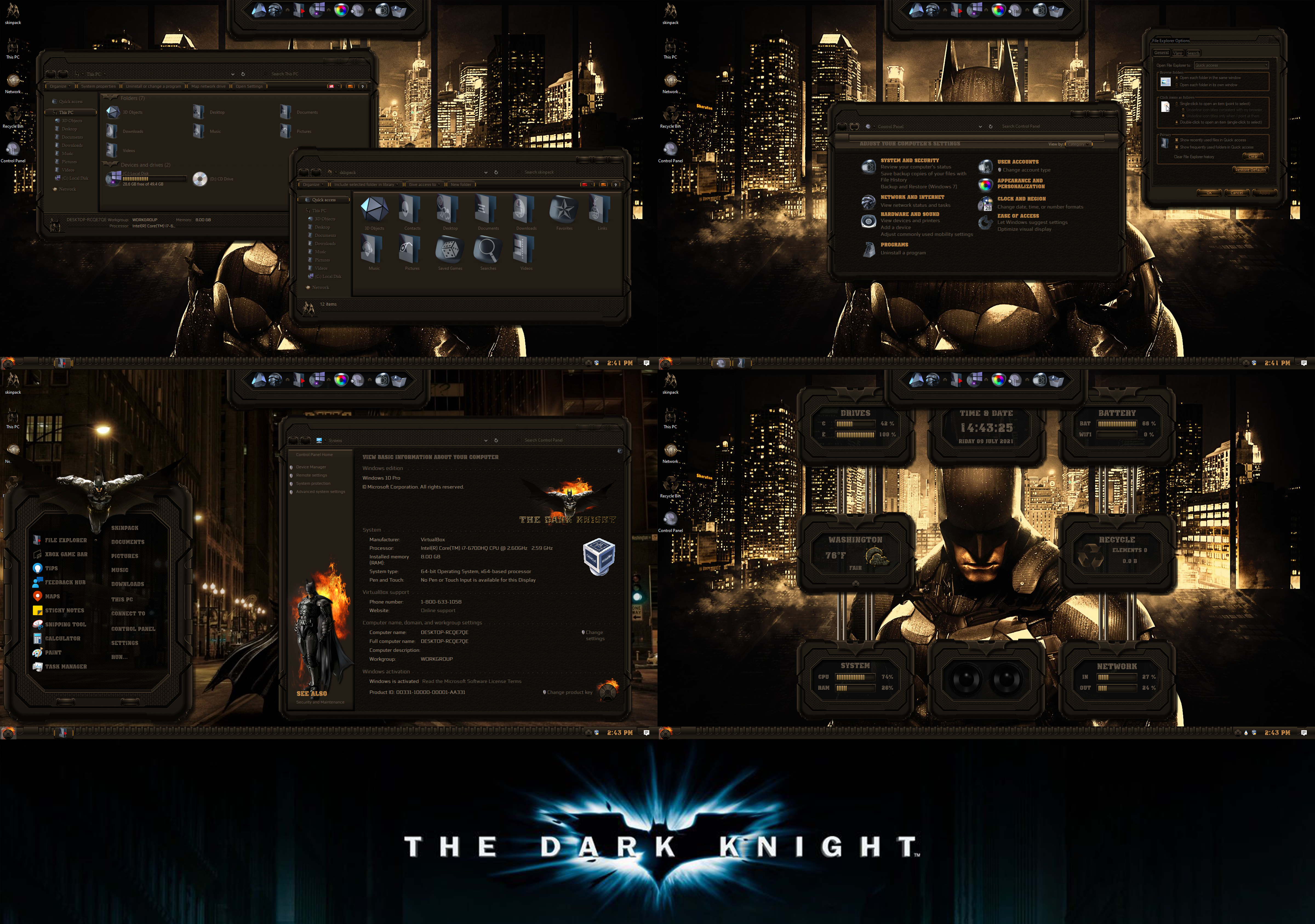 BATMAN THE DARK KNIGHT Permium Theme for Windows10 by protheme on DeviantArt
