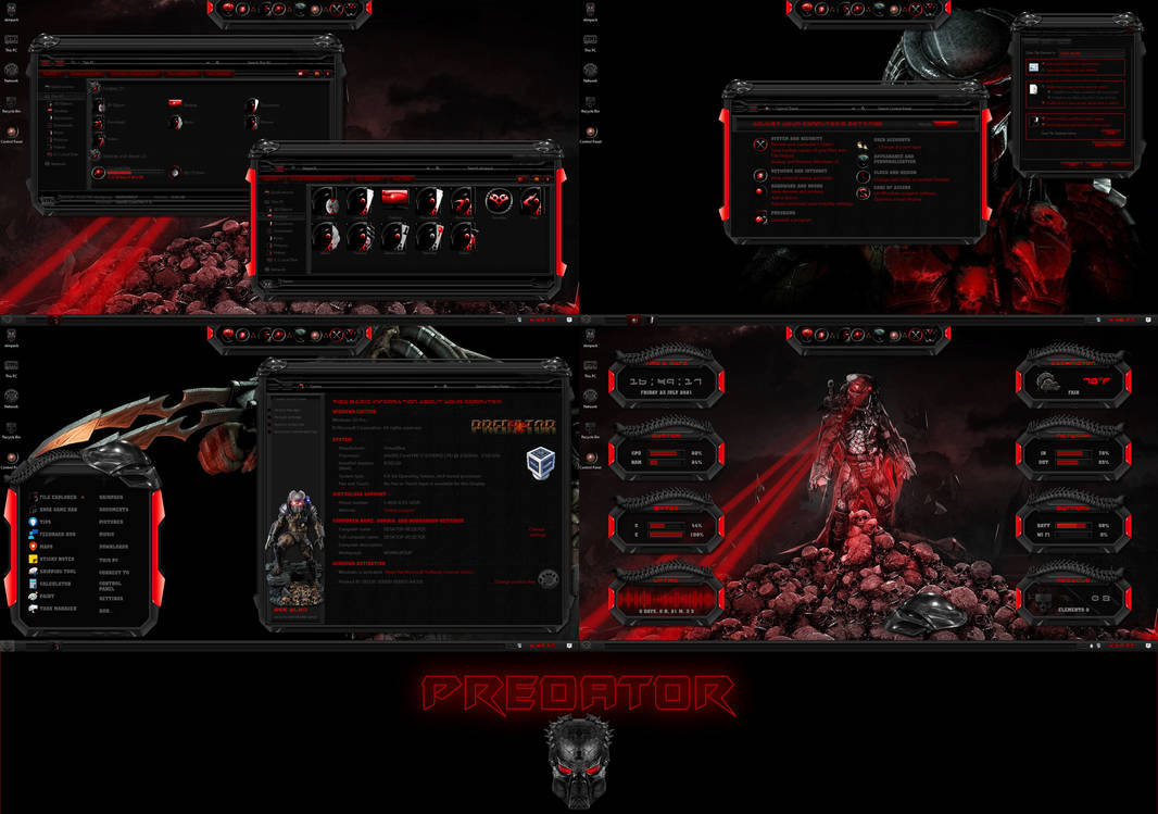 Pro Theme Windows PREDATOR Permium Theme for Windows 10 by protheme on DeviantArt