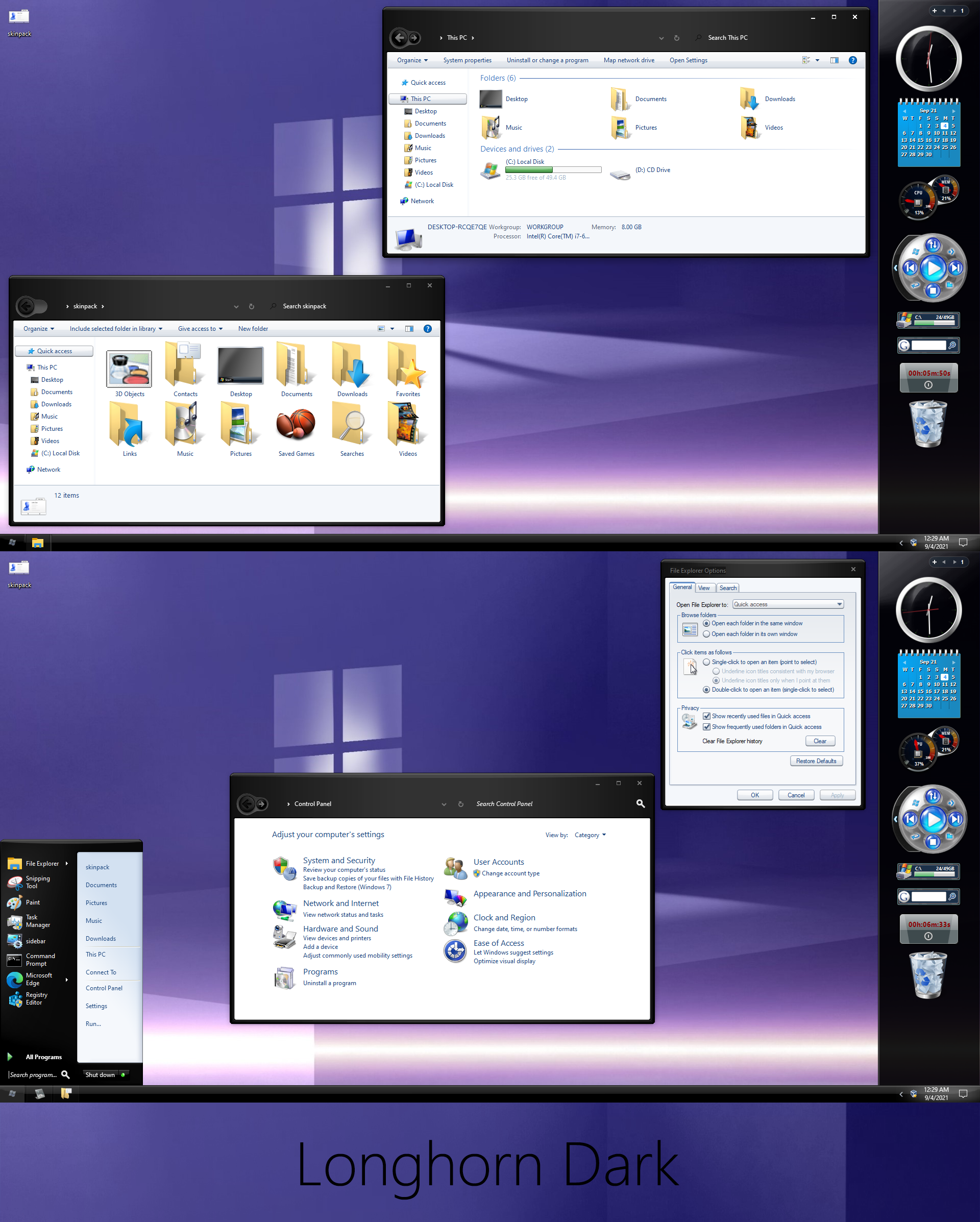 Longhorn Modern Dark Theme For Windows 10 By Protheme On Deviantart