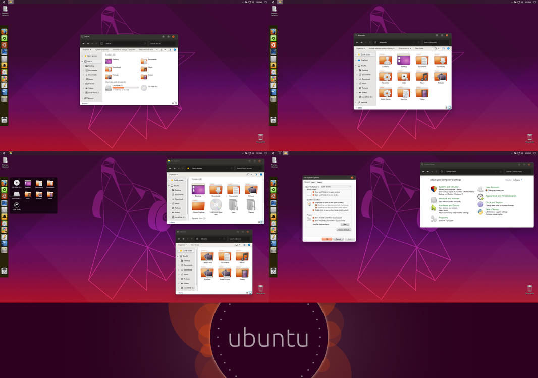 Ubuntu Theme for Windows 11 by protheme on DeviantArt