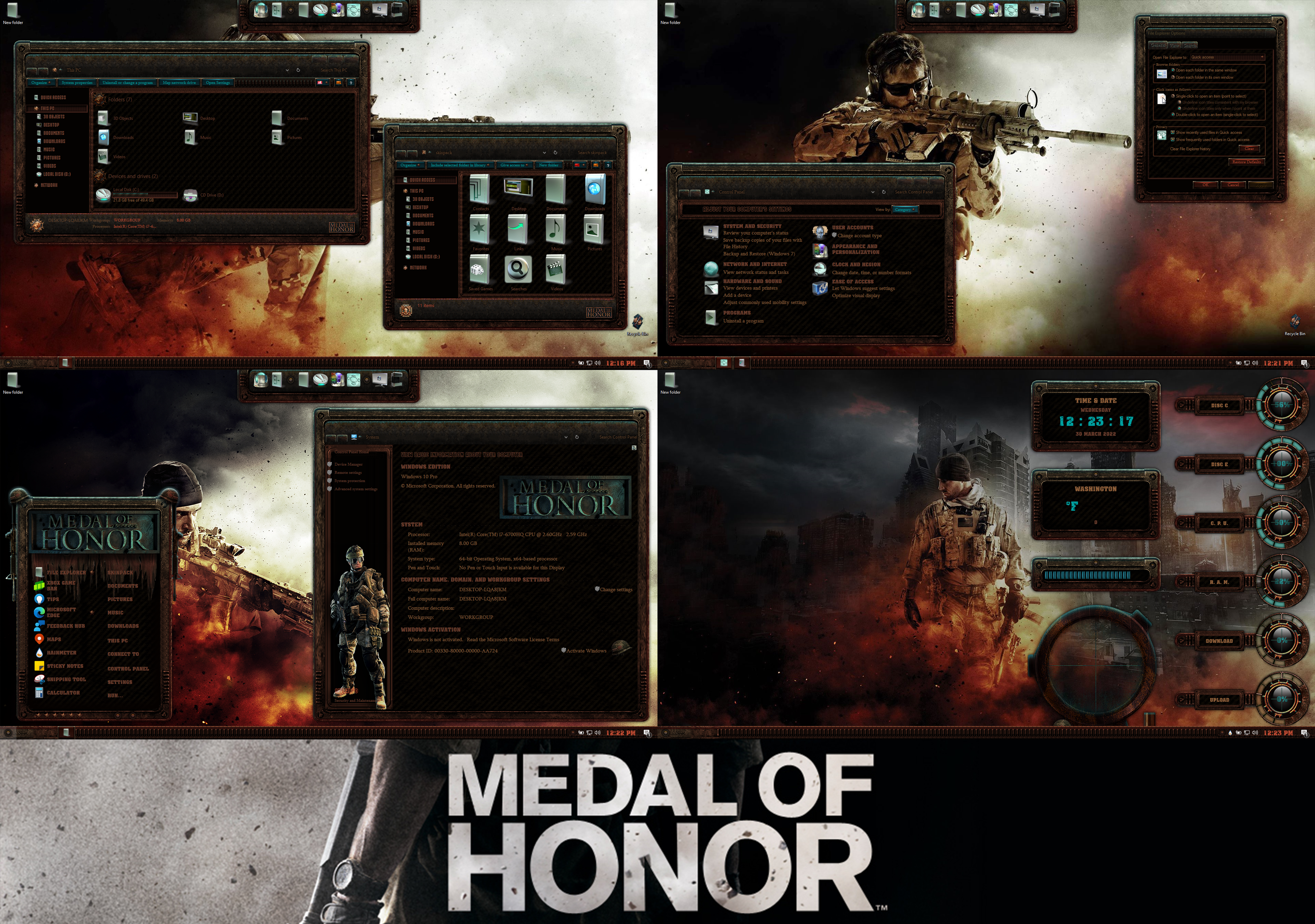 Medal Of Honor Premium SkinPack for Windows 11 - Skin Pack for