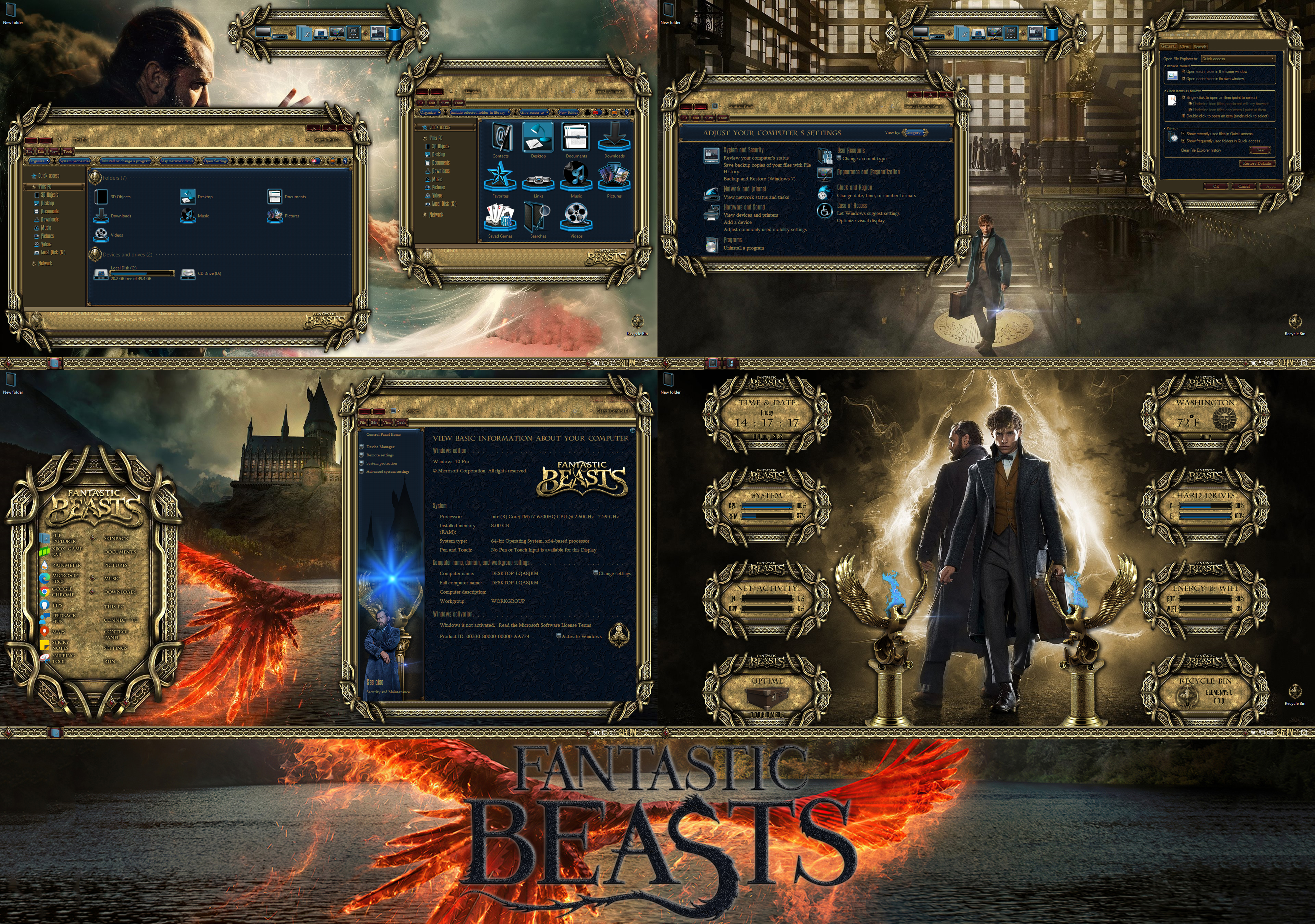 FANTASTIC BEASTS Permium Theme for Windows 10