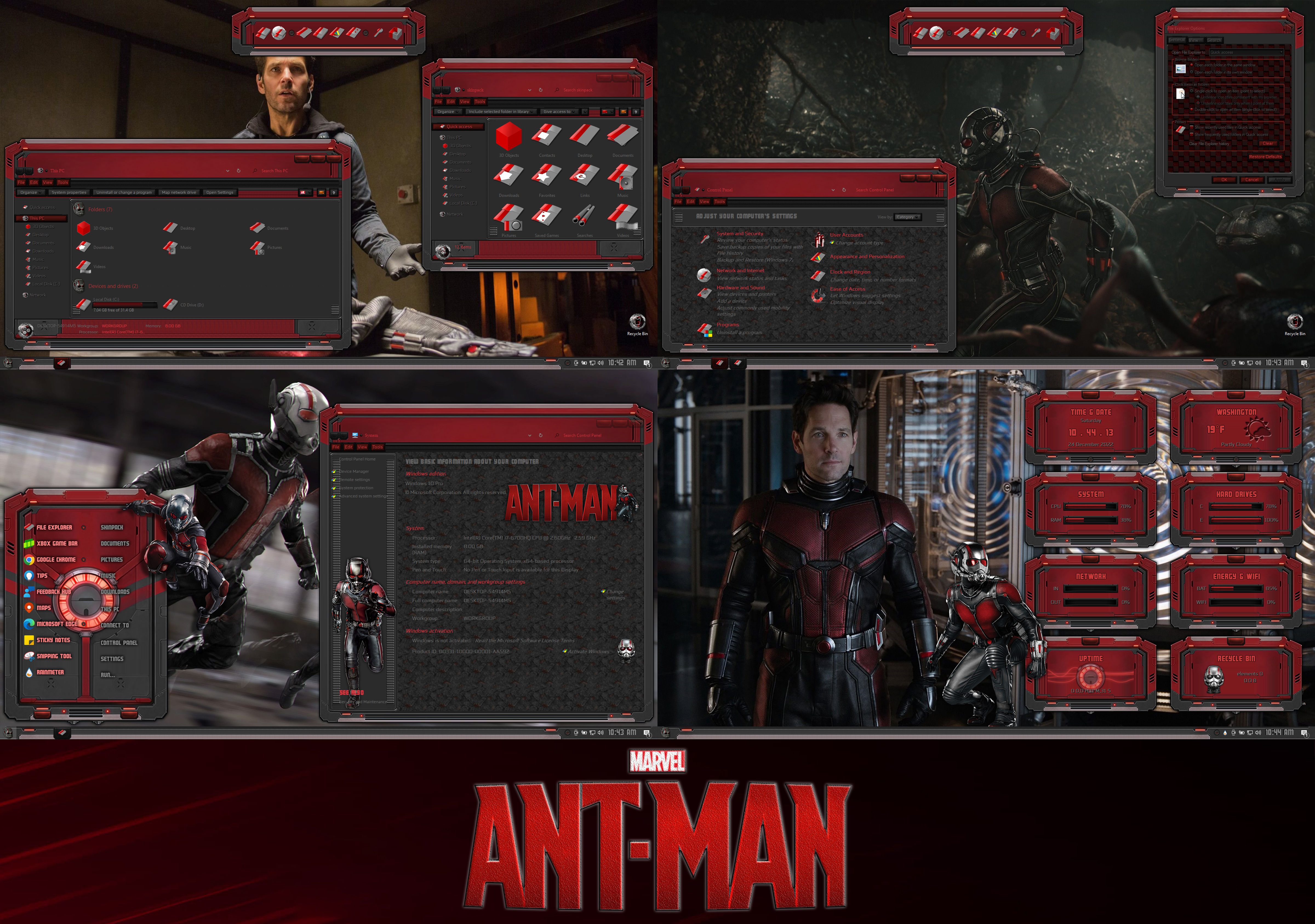 ANT-MAN Premium Theme for Windows 10