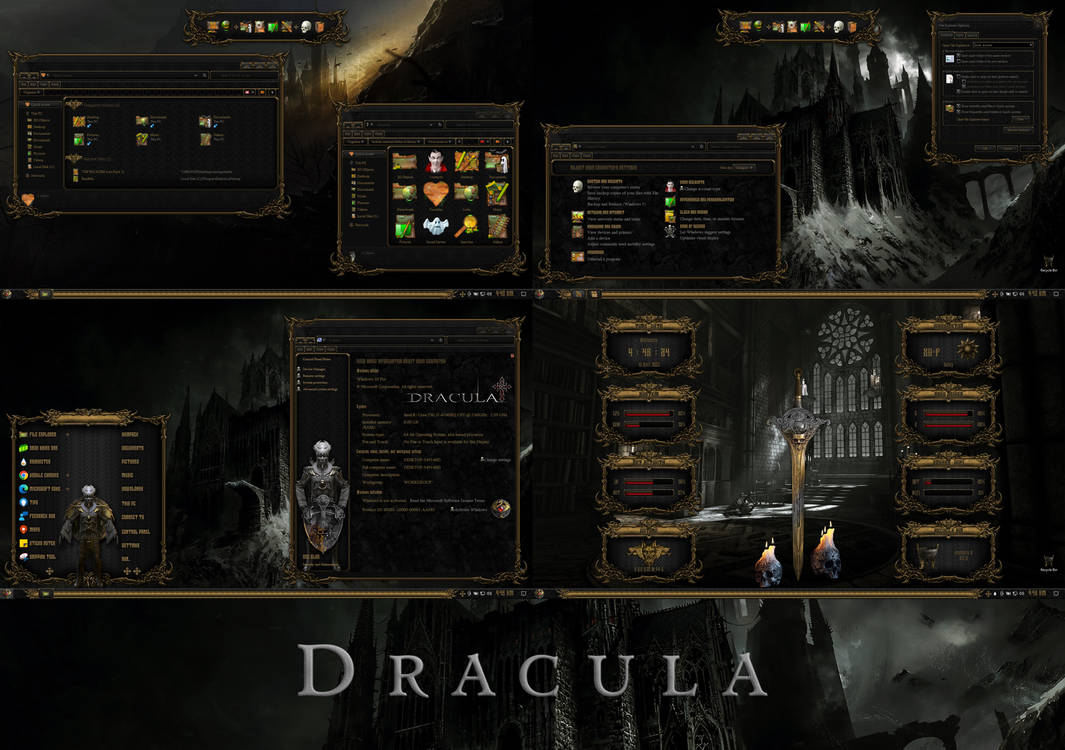 DRACULA Premium Theme for Windows 10 by protheme on DeviantArt