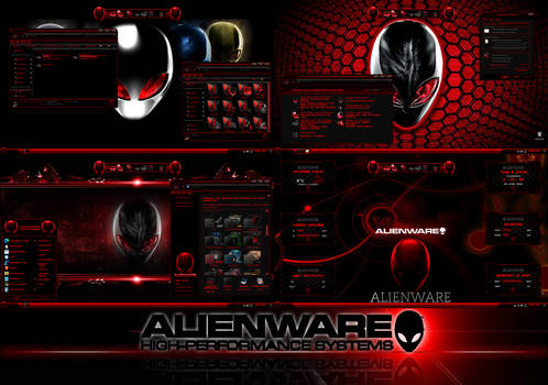 Alienware Red Premium Theme for Windows 11