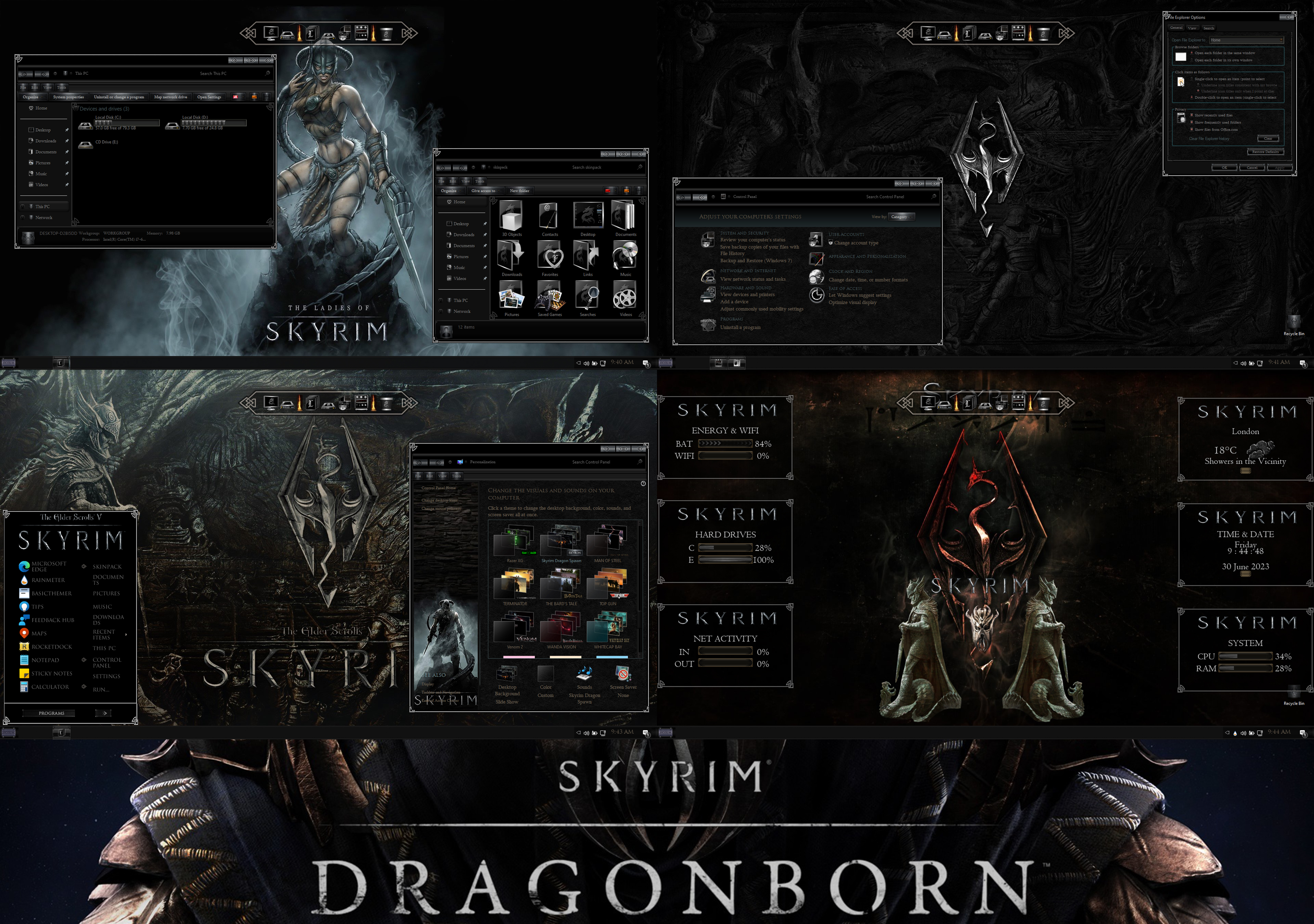 Skyrim Premium Theme for Windows 11 by protheme on DeviantArt
