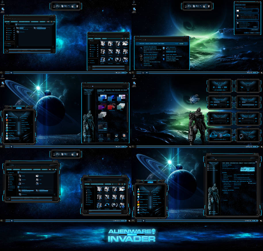 Alienware Blue Theme AlienGUIse Theme Manager + All Current Alienware
