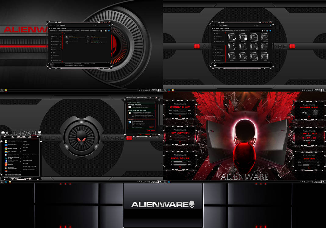 Alienware 17 R4 Themes Alienware Dark Premium Theme for WindowBlinds by protheme on DeviantArt