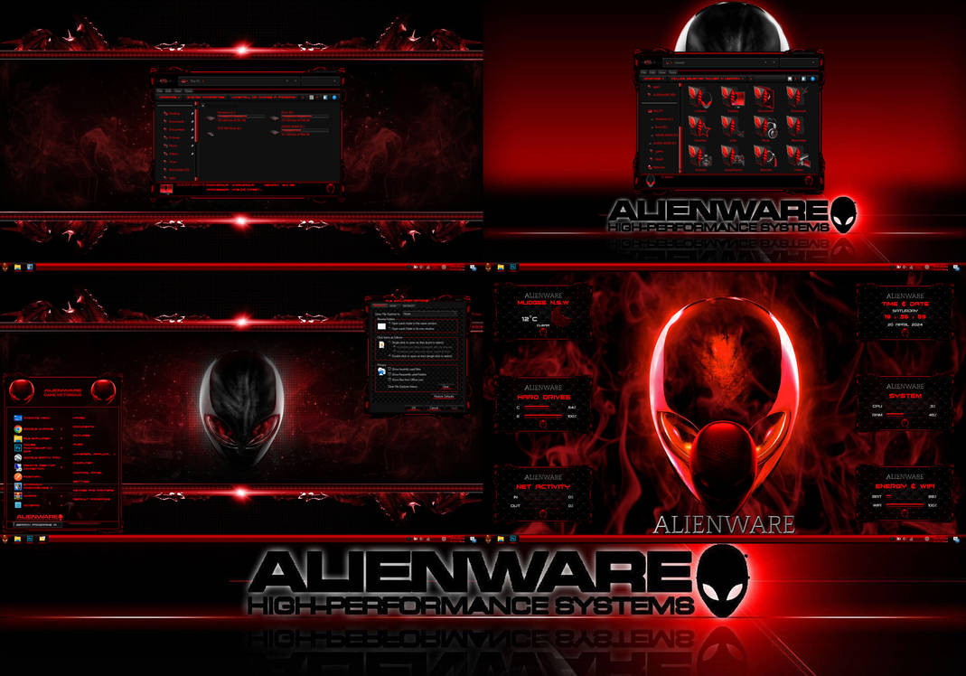 Alienware Red Premium Theme for WindowBlinds by protheme on DeviantArt