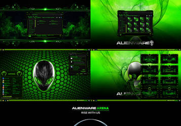 Alienware Green Premium Theme for WindowBlinds