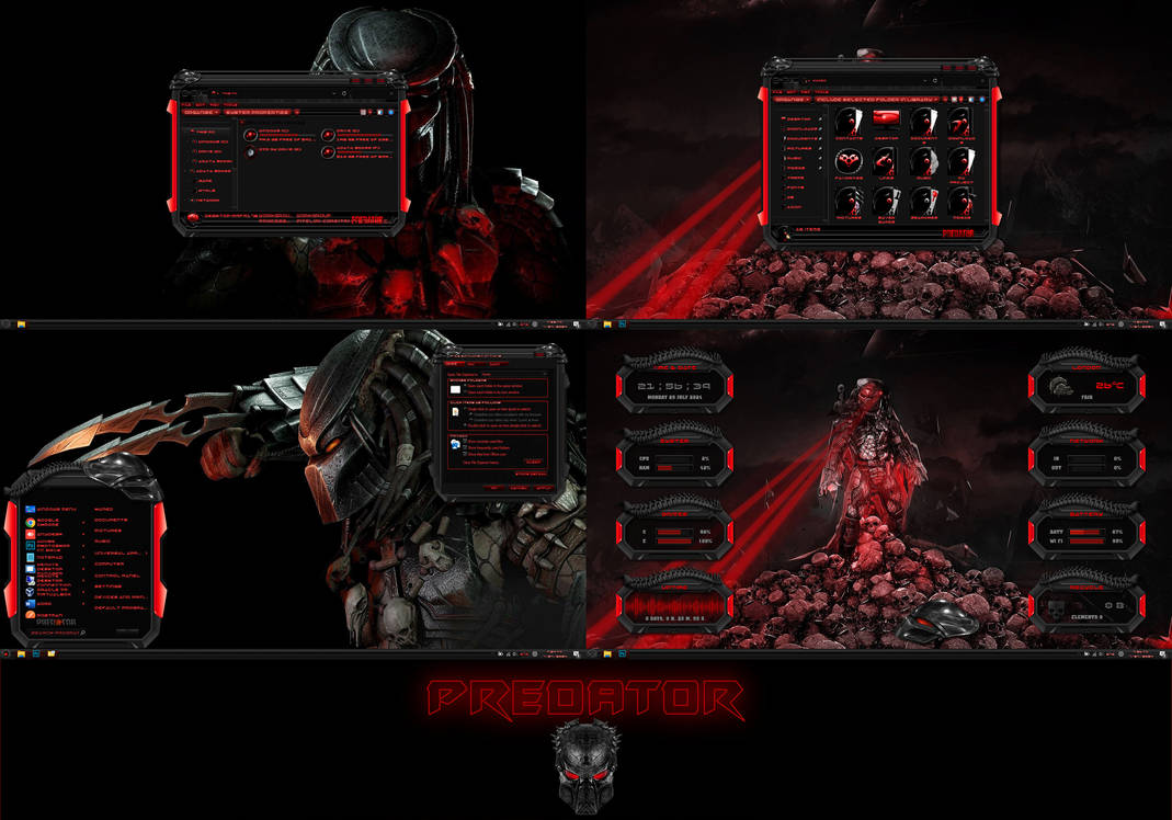 PREDATOR Premium Theme for WindowBlinds by protheme on DeviantArt