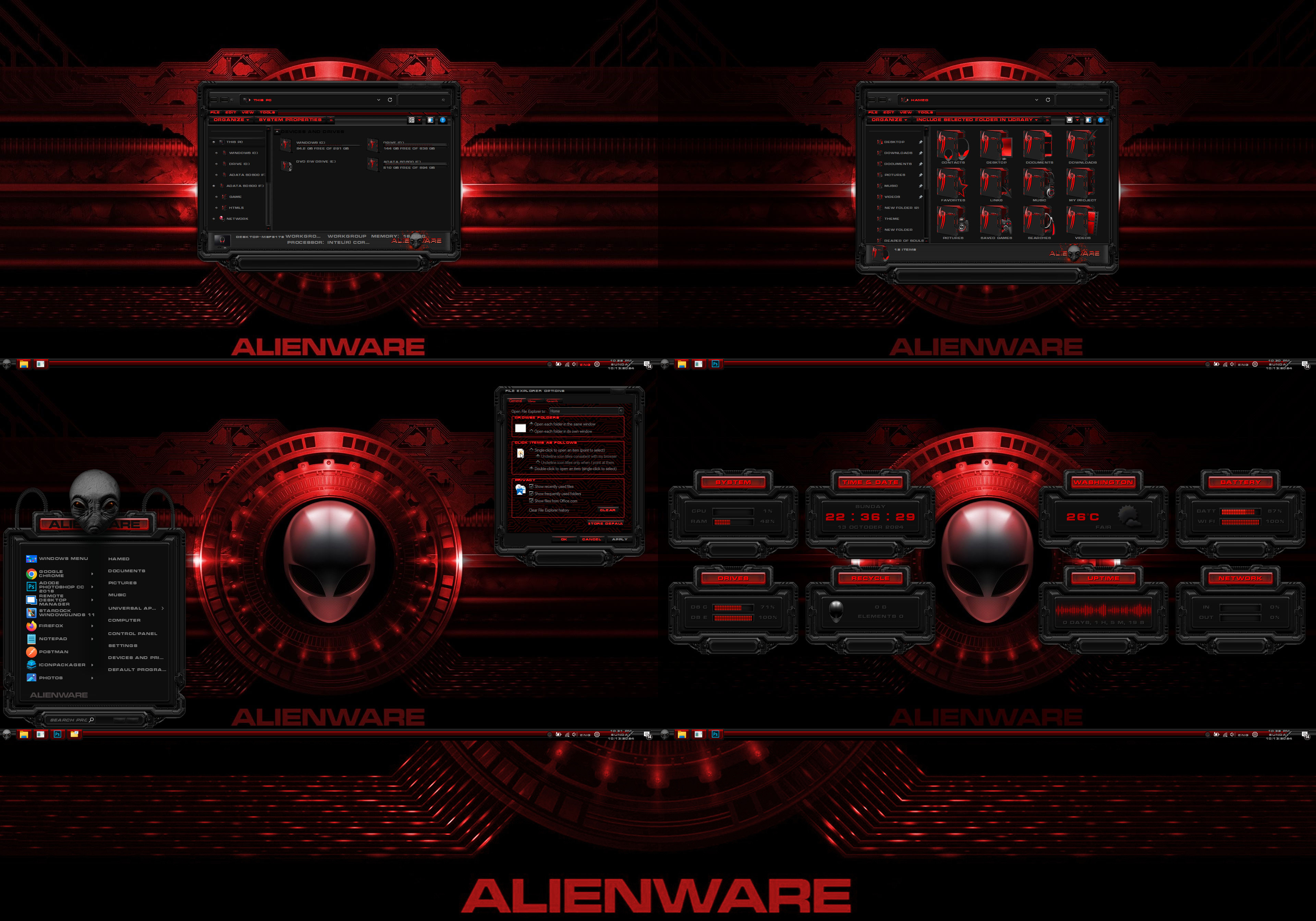 ALIENWARE Premium Theme for WindowBlinds by protheme on DeviantArt