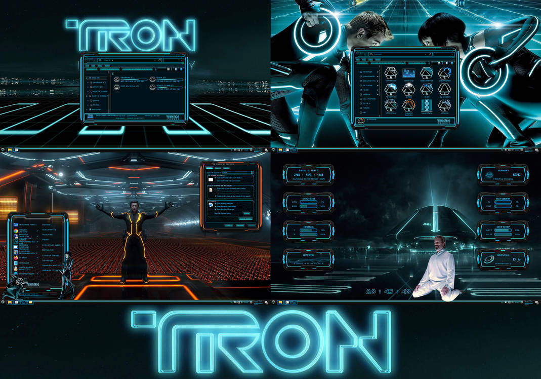 TRON Legacy Premium Theme for Windows 11 by protheme on DeviantArt