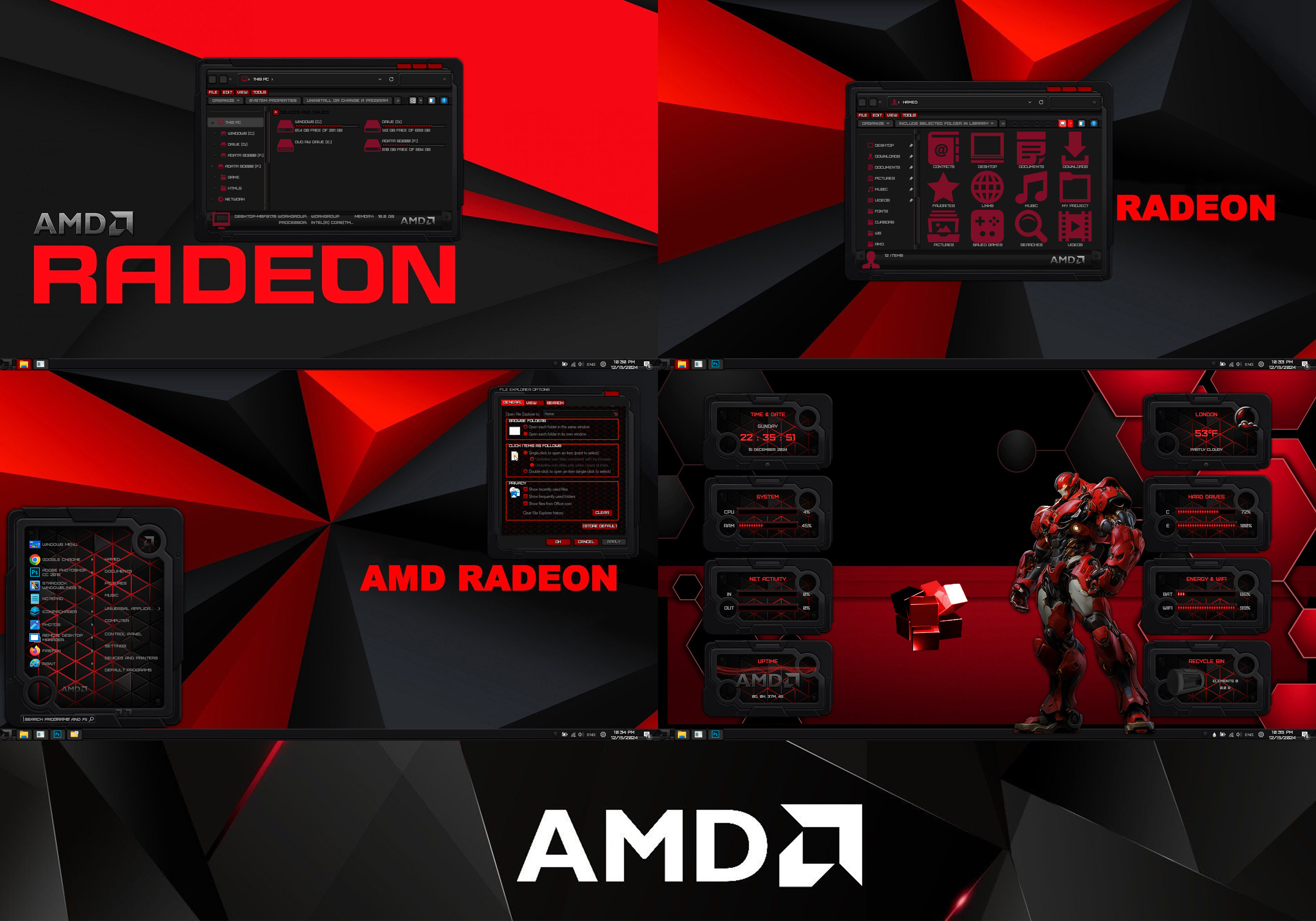 AMD Premium Theme for WindowBlinds by protheme on DeviantArt
