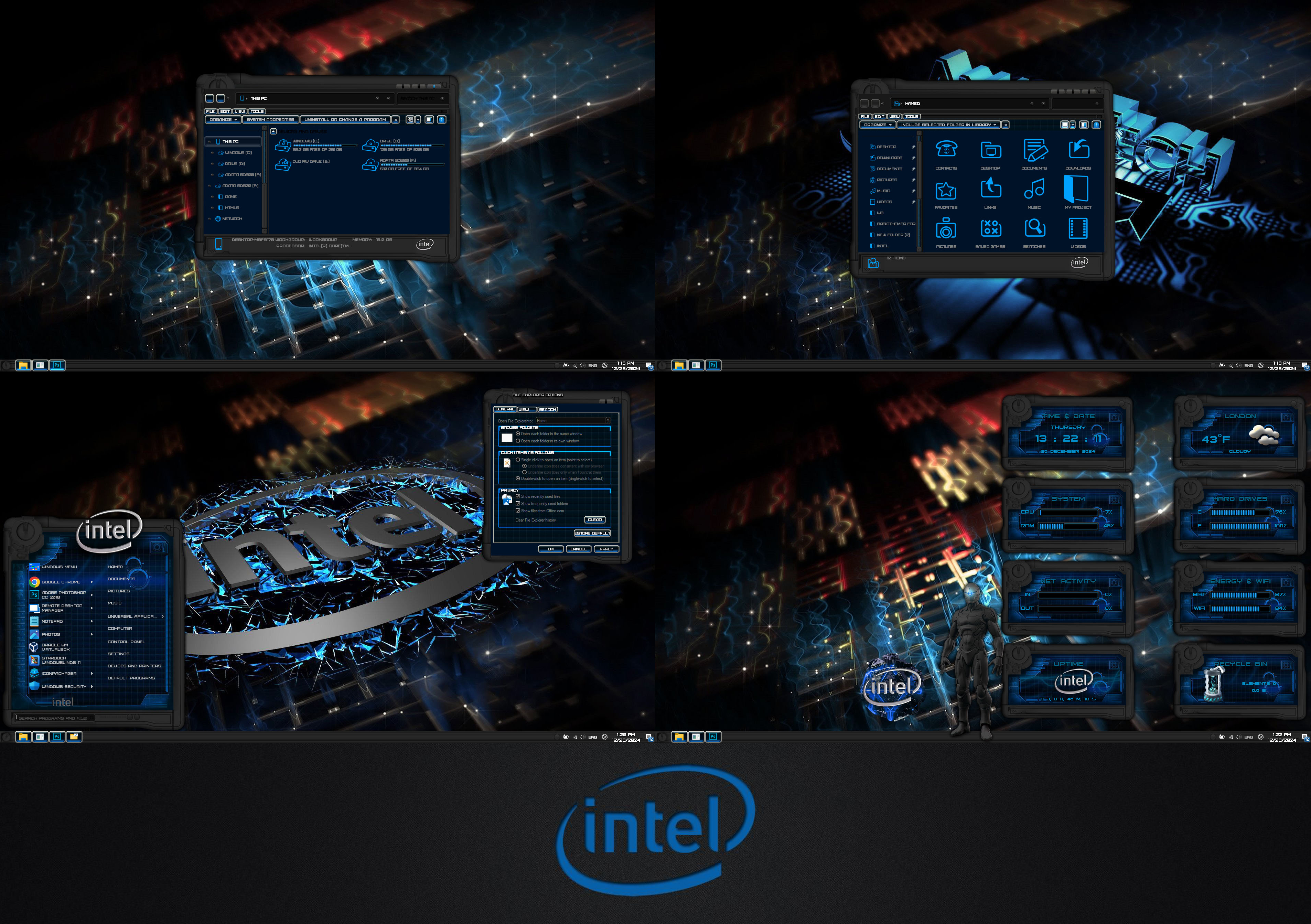 Intel Theme Processor INTEL Premium Theme for WindowBlinds by protheme on DeviantArt