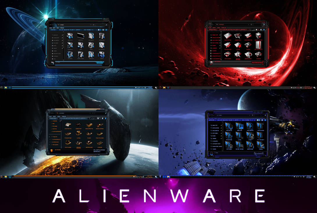 4 ALIENWARE Premium Theme Bundle for Win11 and 10 by protheme on DeviantArt