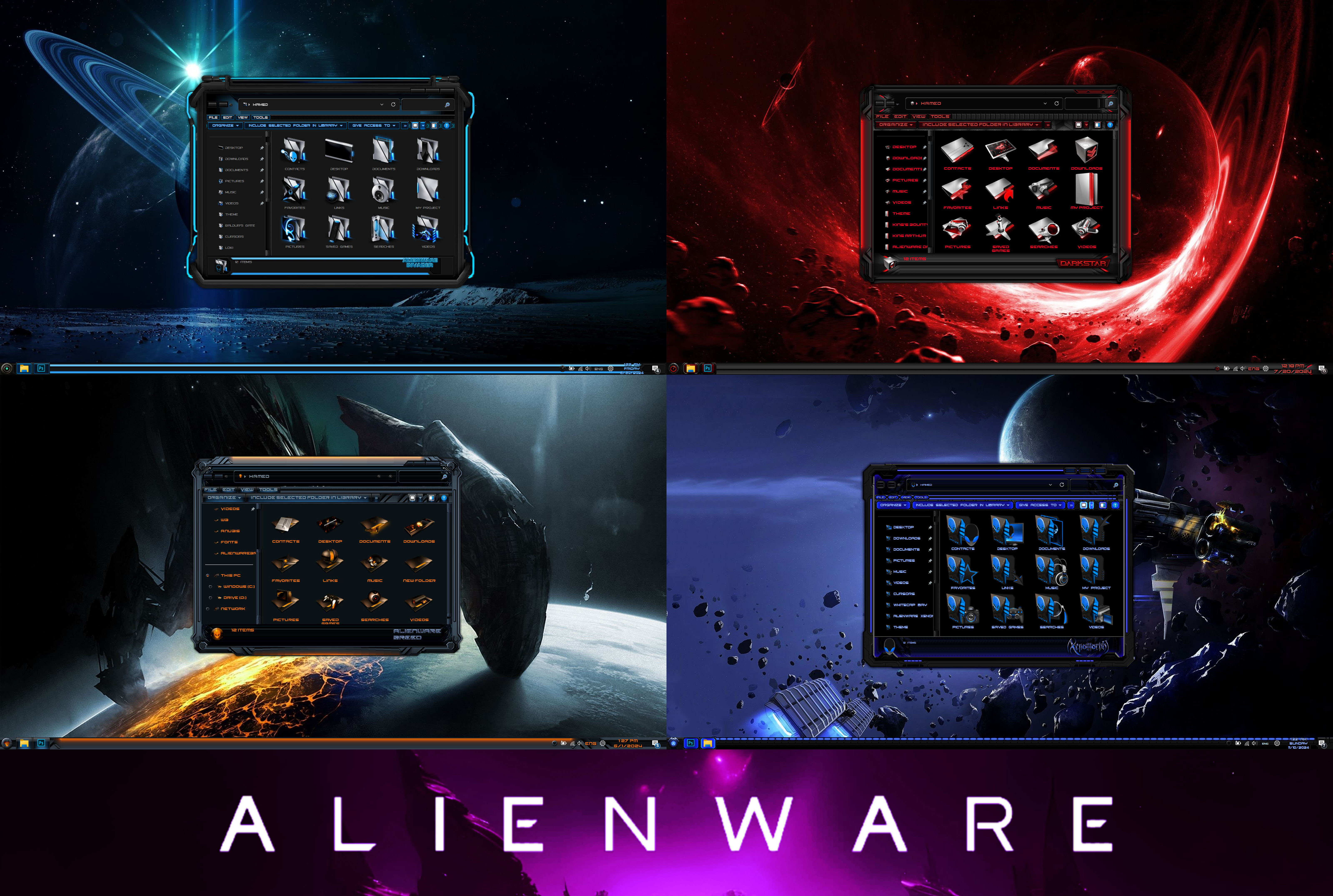 Alienware 17 R4 Themes 4 ALIENWARE Bundle Premium Theme for WindowBlinds by protheme on DeviantArt