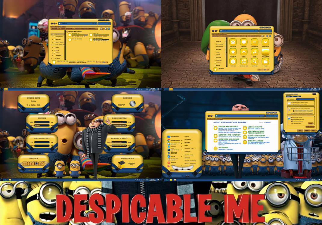 Despicable Me Premium Theme for WindowBlinds by protheme on DeviantArt
