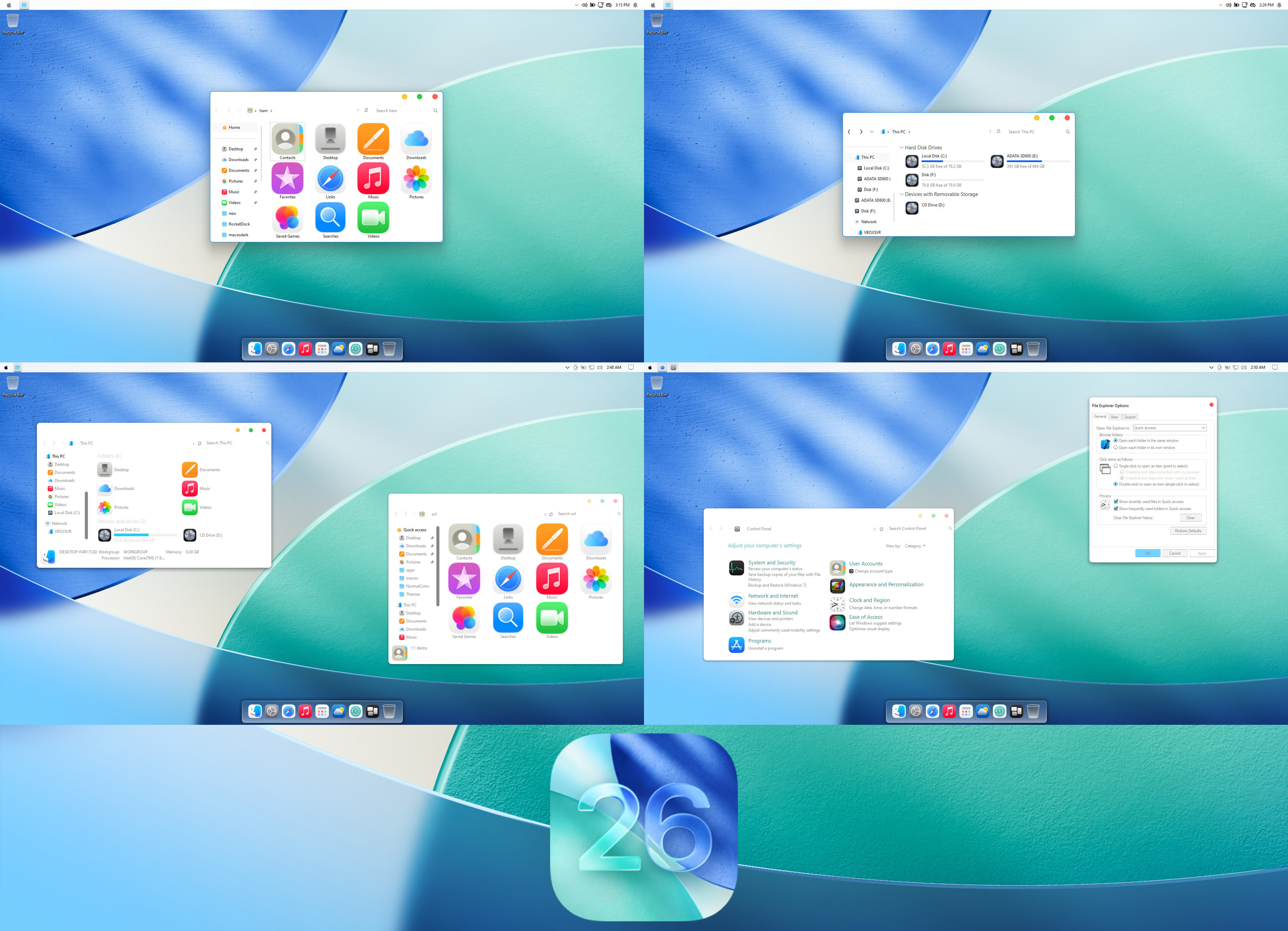 Window Display Style Pc Ios iOS 26 Theme for Windows 11 and 10 by protheme on DeviantArt