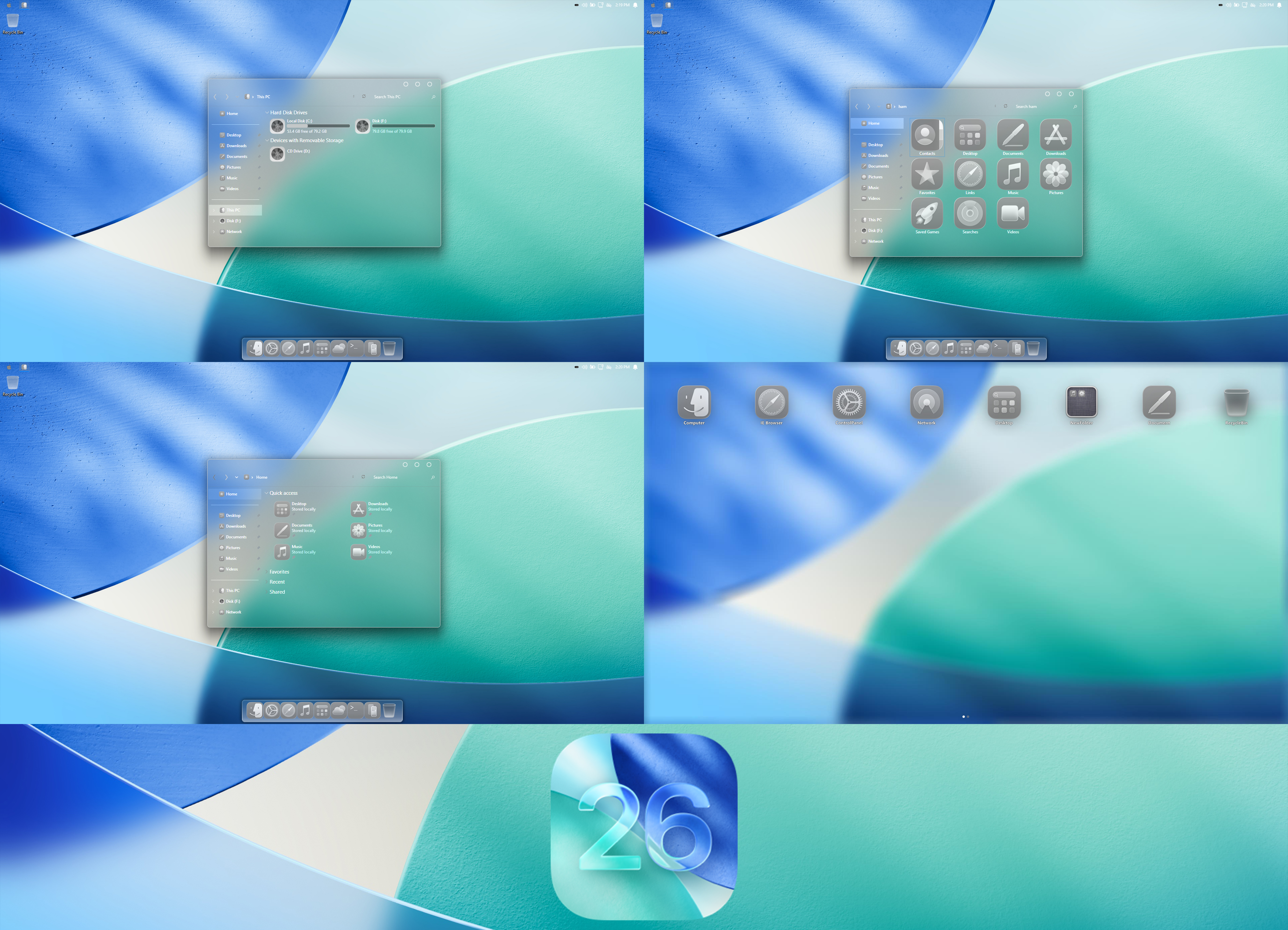 Window Display Style Pc Ios iOS 26 Glass Theme for Windows 11 by protheme on DeviantArt