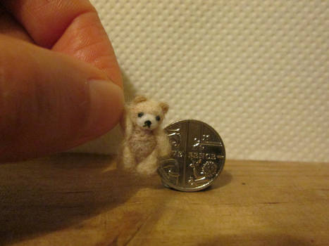 OOAK miniature collectible micro jointed teddy