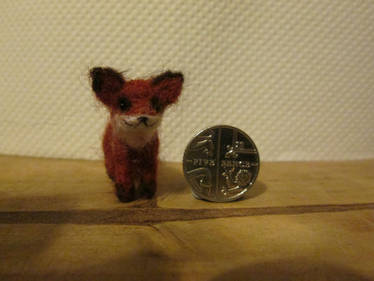 OOAK miniature collectible micro fox