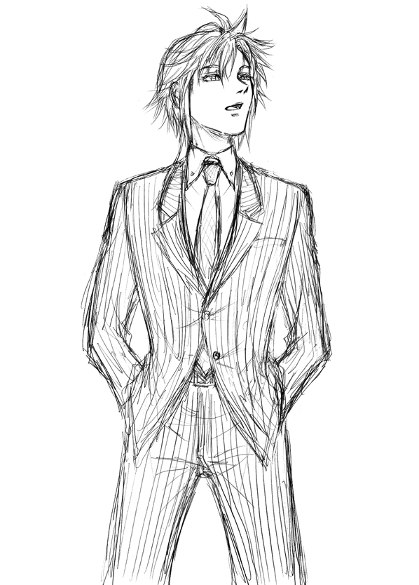 OC Doodle: Suit Chaos