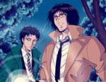 Death Mark in 90s Anime Style