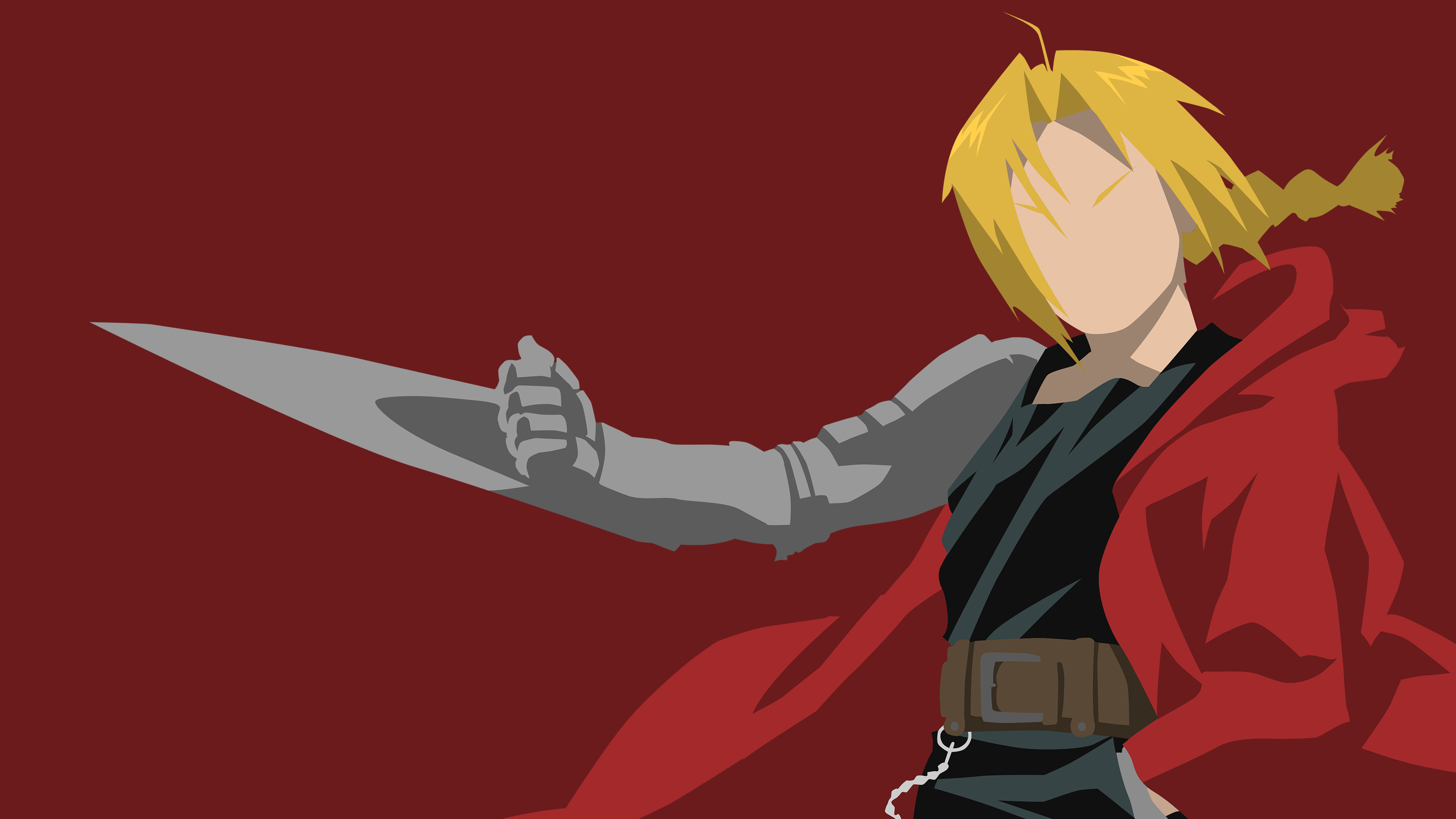 Edward Elric Wallpaper Dark Red Version