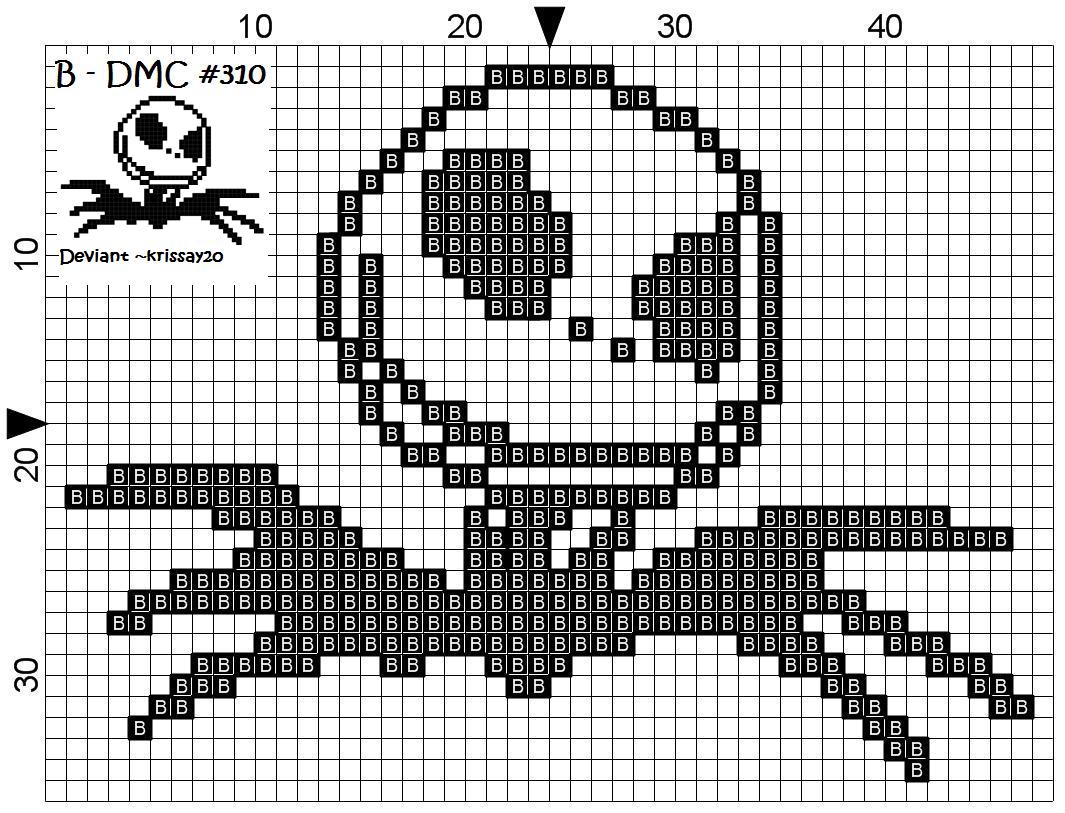 Jack Skellington Cross Stitch