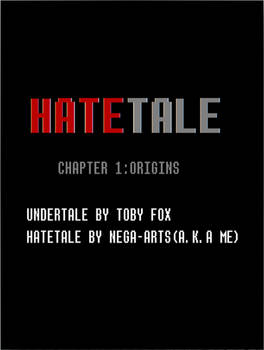 Hatetale Comic Front Page