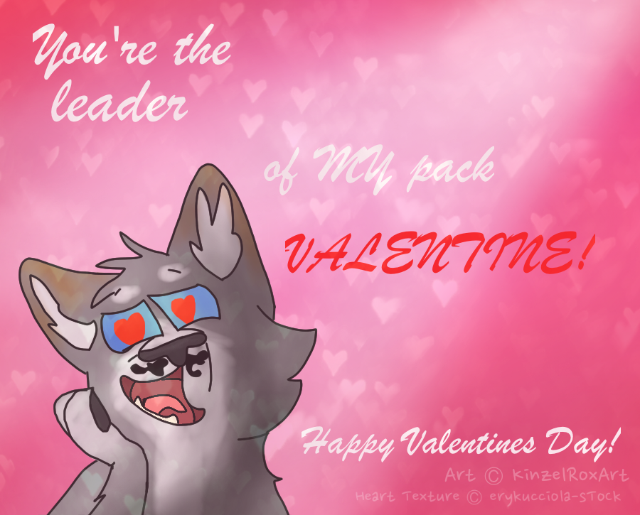 You're the Leader of MY Pack! Wolf-themed Card