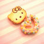 Hello Kitty Pancake and Sugar Coated Churro