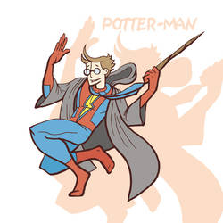 Harry Potter and Spiderman Cartoon Mashup