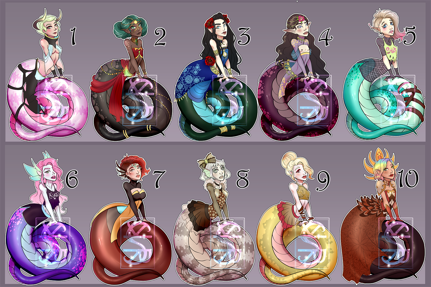 Lamia and Naga pack 7 - [Closed]