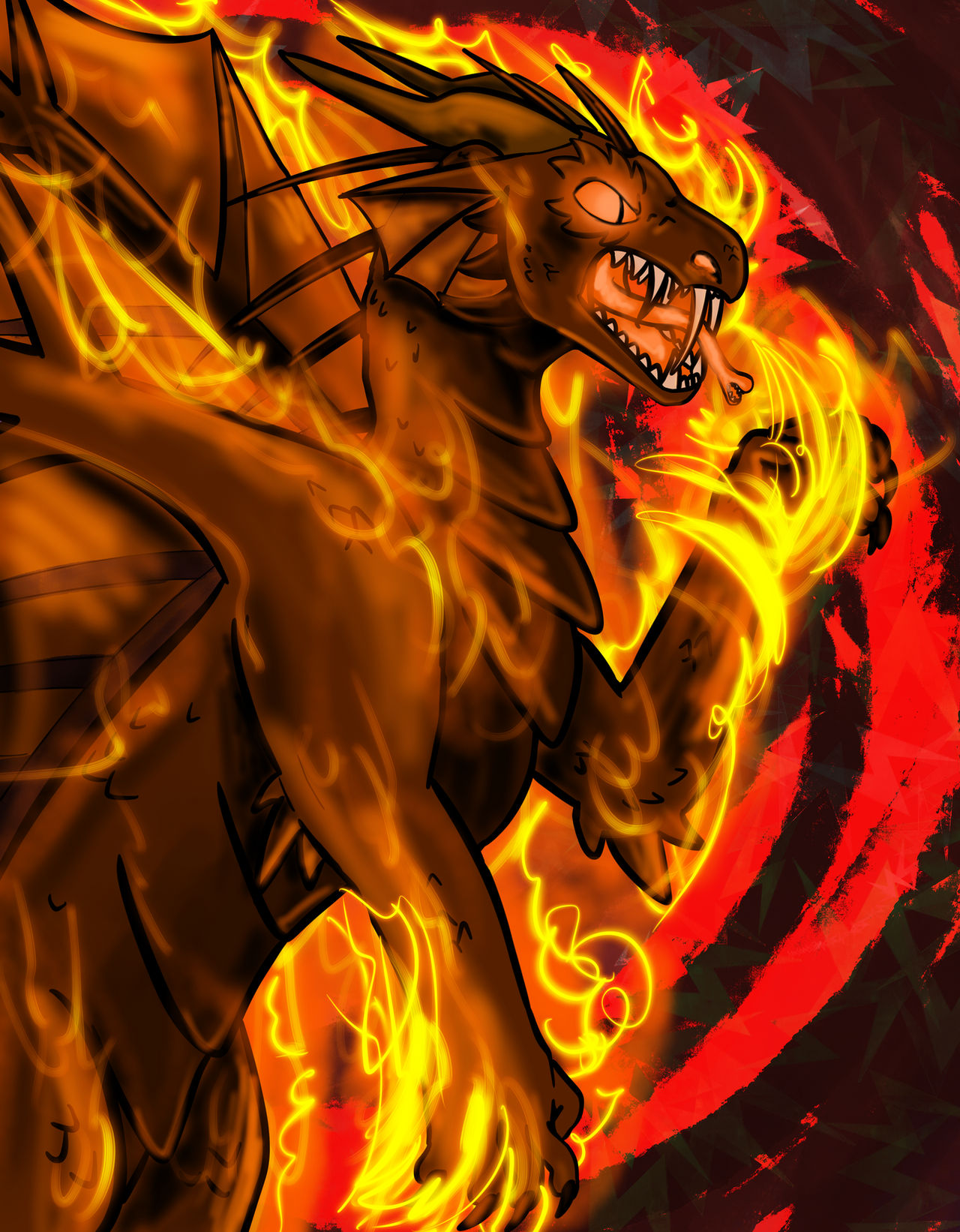 Flame Rage Move Burning rage by DragonFlameCactus on DeviantArt