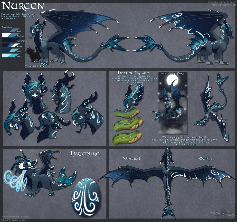 Nureen Logo Commission : Nureen Reference by WeirdHyenas on DeviantArt