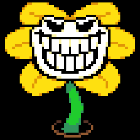 Flowey's TV face by Ludbro on DeviantArt