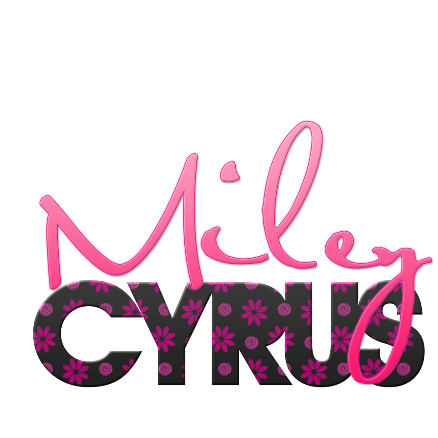 Miley Cyrus Texto PNG floreado by Cami-rl99 on DeviantArt