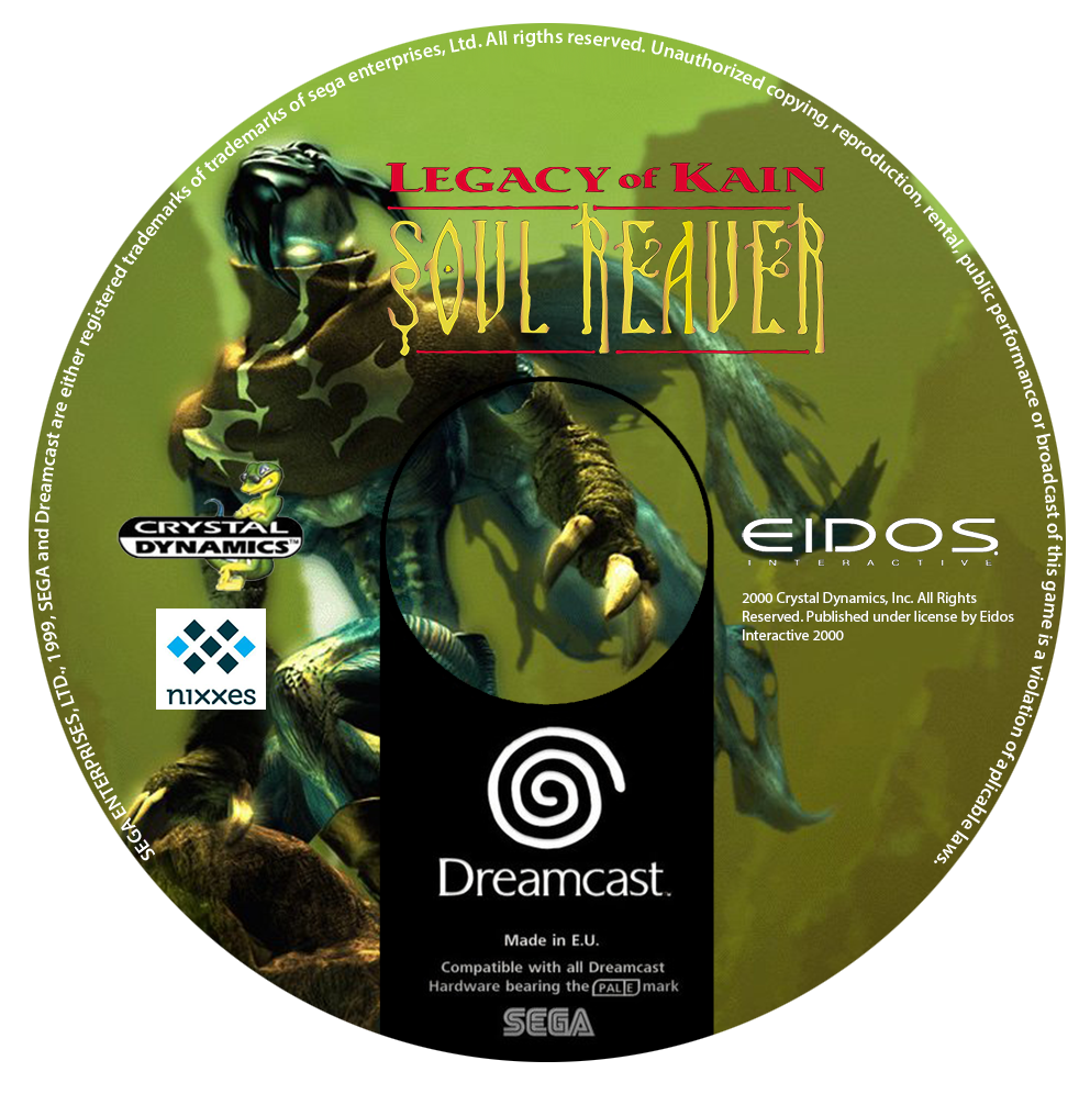 Soul Reaver Custom CD (Dreamcast)