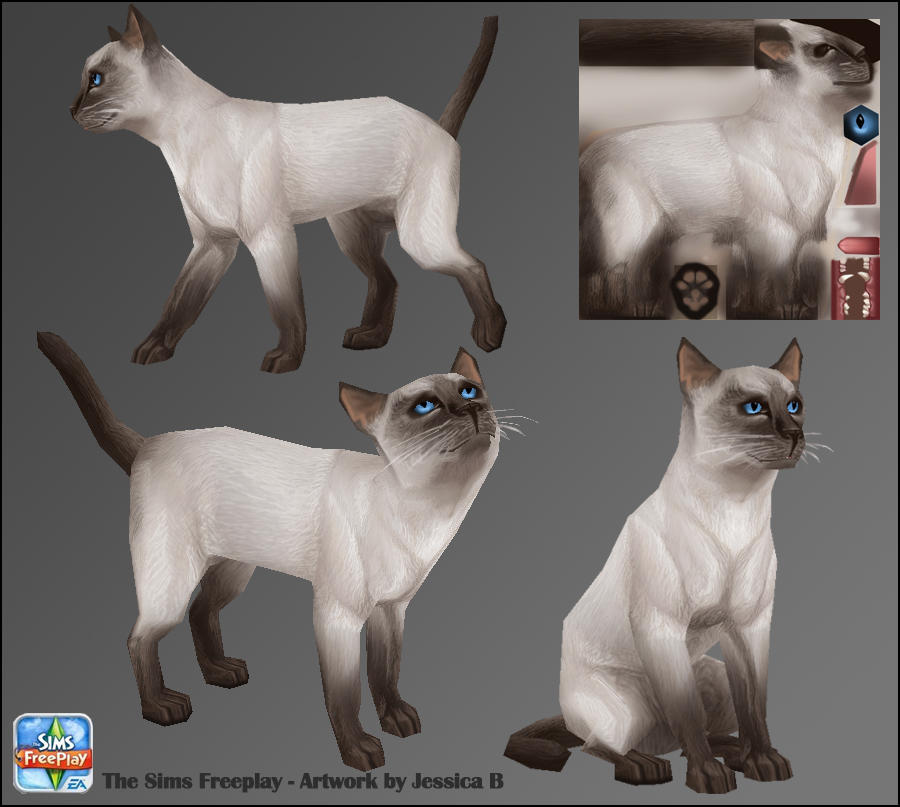 Simsi Cat Sims - Cats - Siamese by JessBDev on DeviantArt