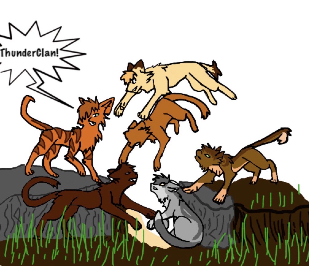 Shadowclan Tree ThunderClan/ ShadowClan battle scene by DoveLeaf1 on DeviantArt