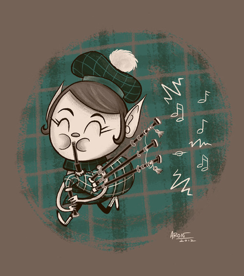 Bonny Bagpiper Elf