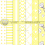 Pastel yellow scrapbook craft paper goods patterns